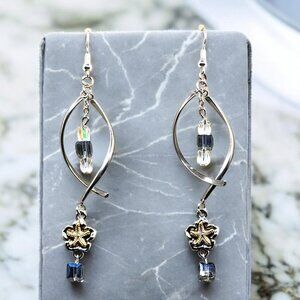 Handmade Starfish Wishes Dangle Spiral Earrings